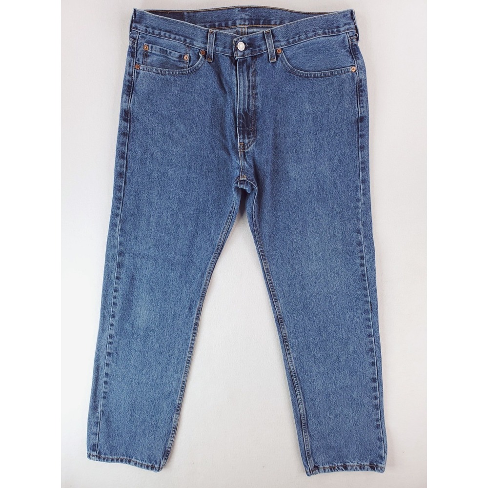 Levis 505 Jeans Mens‎ 36x32 Blue Regular Straight Heavy Classic Denim Pants